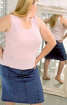 Mirror as a motivation for weight loss