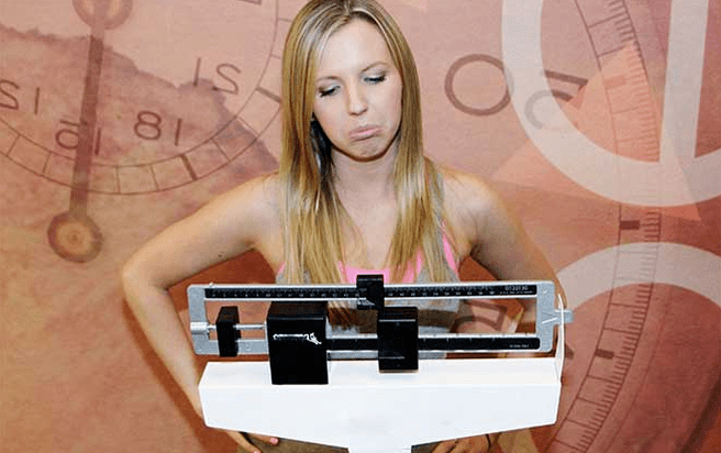Weight when you lose weight