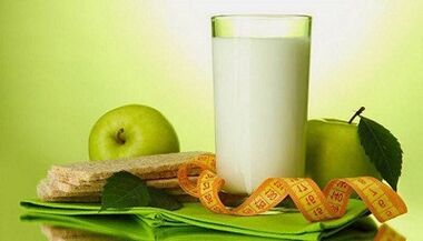 Diet with kefir and apple for weight loss